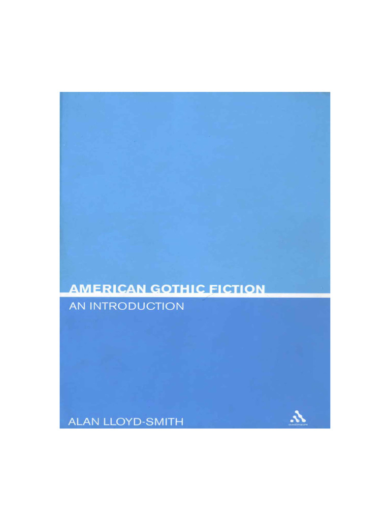 American Gothic Fiction An Introduction (Allan Lloyd-Smith) (Z-Library) | PDF