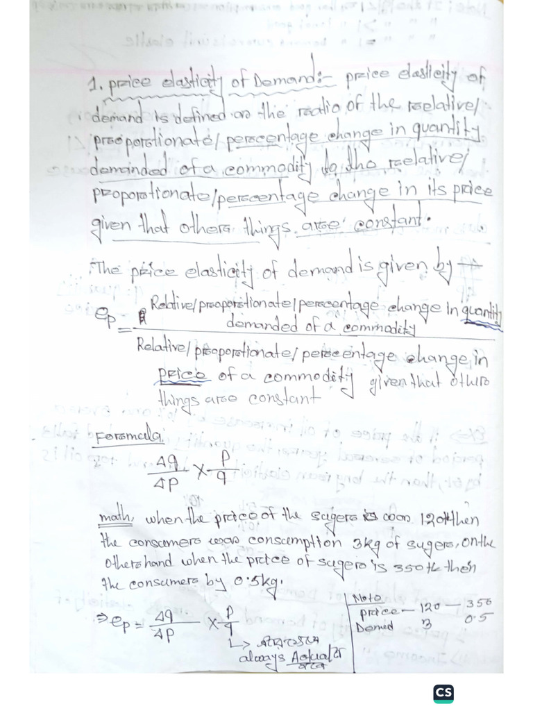 3) Price Elasticity of Demand (Mahbub) | PDF