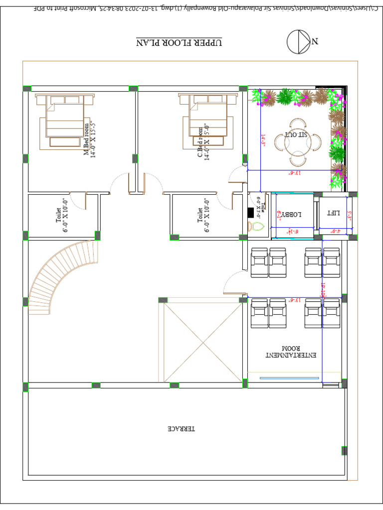 Upper Floor Plan Srinivas Sir | PDF