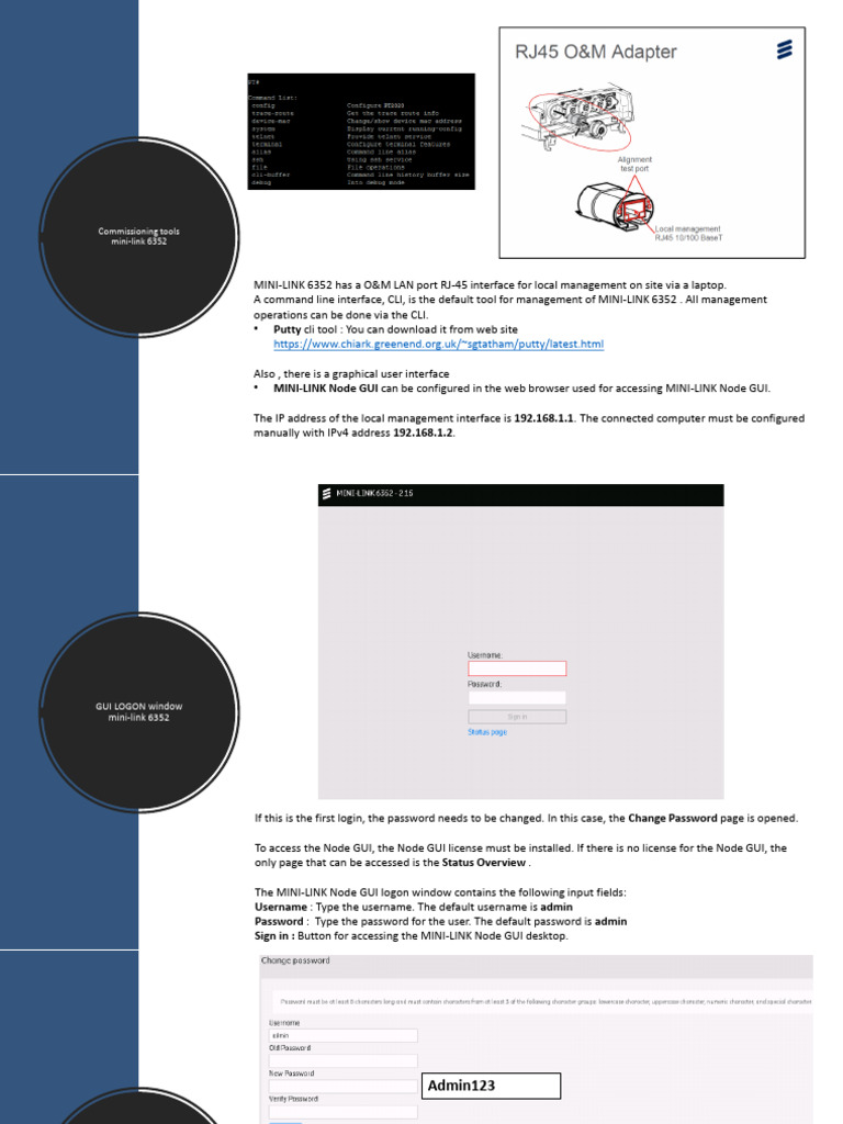 MINI-LINK 6352 Node GUI Guide | PDF | Command Line Interface ...