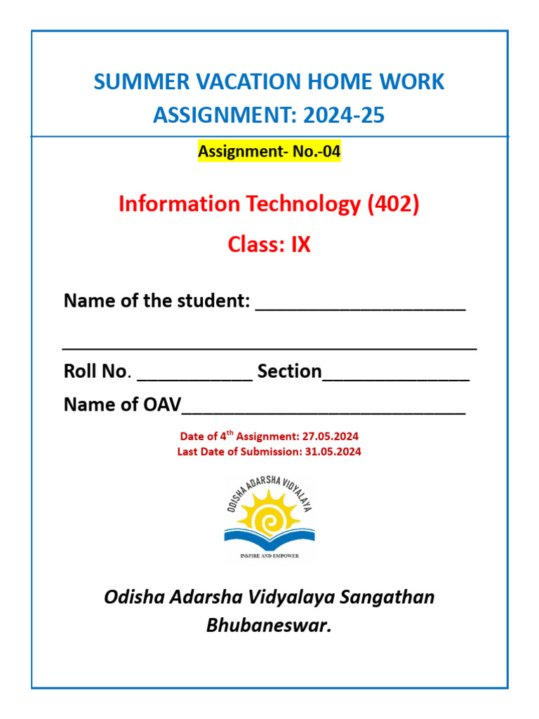Class Ix It Book