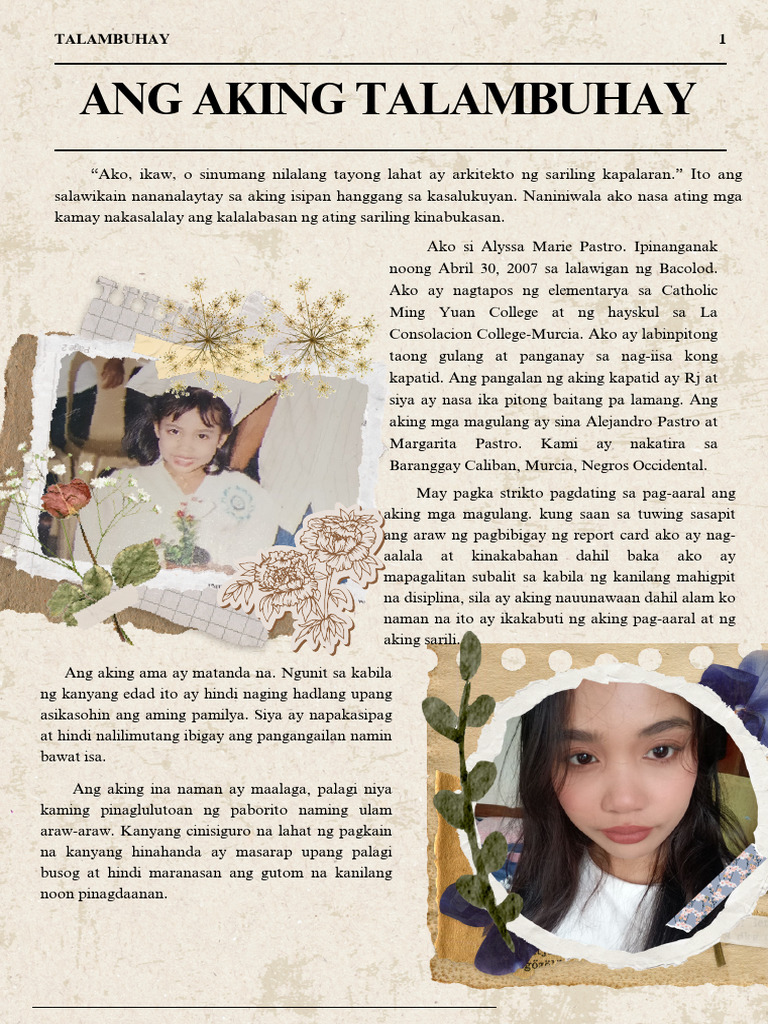 Ang Aking Talambuhay | PDF