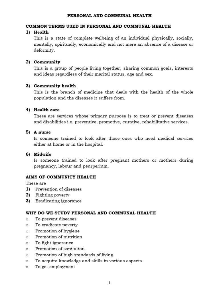 PCH Edited | PDF | Family | Preventive Healthcare