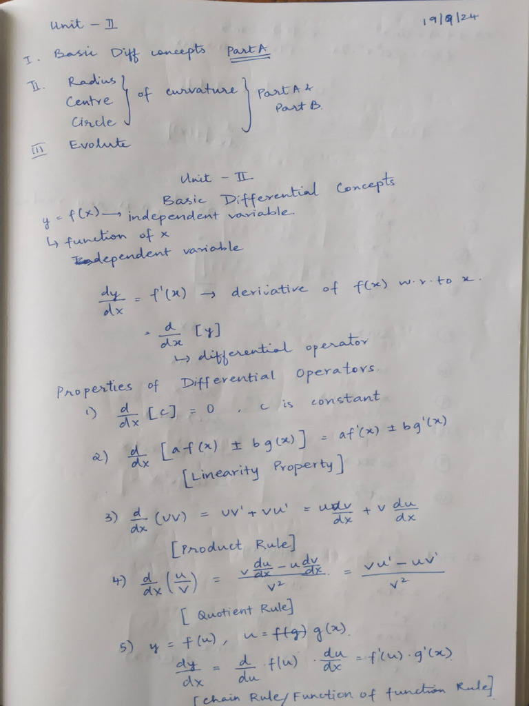 Differential Calculus Concepts Explained | PDF