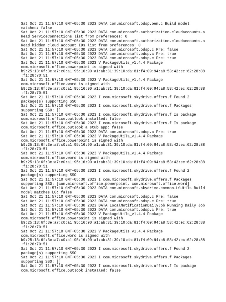 Microsoft Cloud Account Log Data | PDF | Application Software | Software