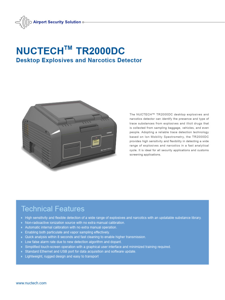 Detector de Narcoticos y Explosivos tr2000 | PDF | Mass Spectrometry ...