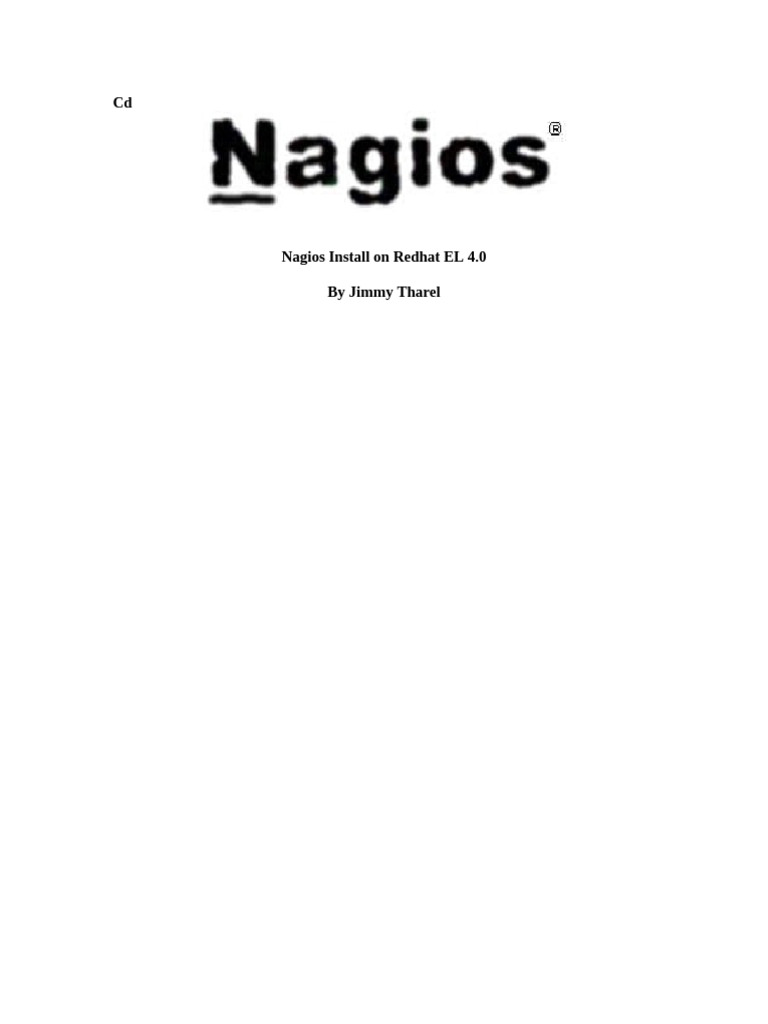 Install Nagios on Redhat EL 4.0 Guide | PDF | Computing | System Software