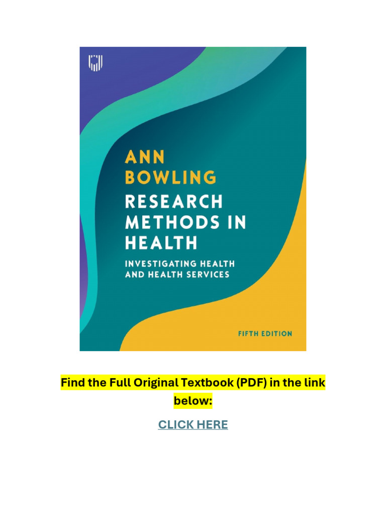 Research Methods in Health Overview | PDF | Methodology | Sampling ...