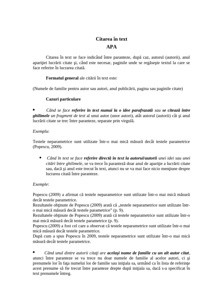 Reguli Citare | PDF