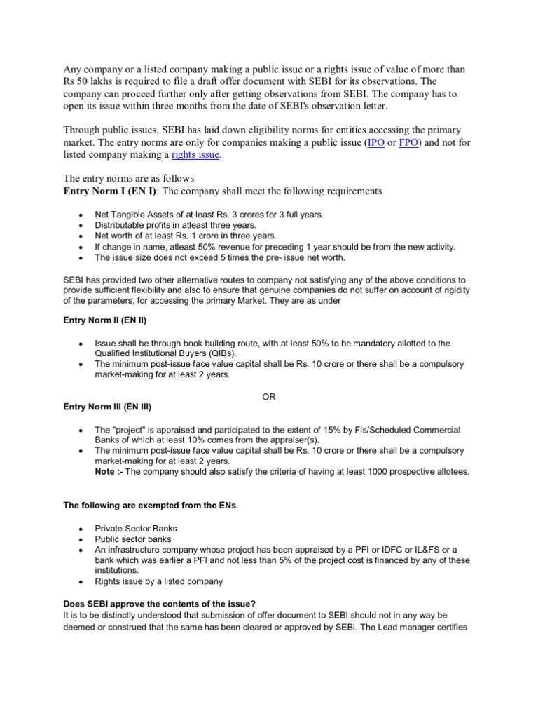 Entry Norm II (EN II) | PDF