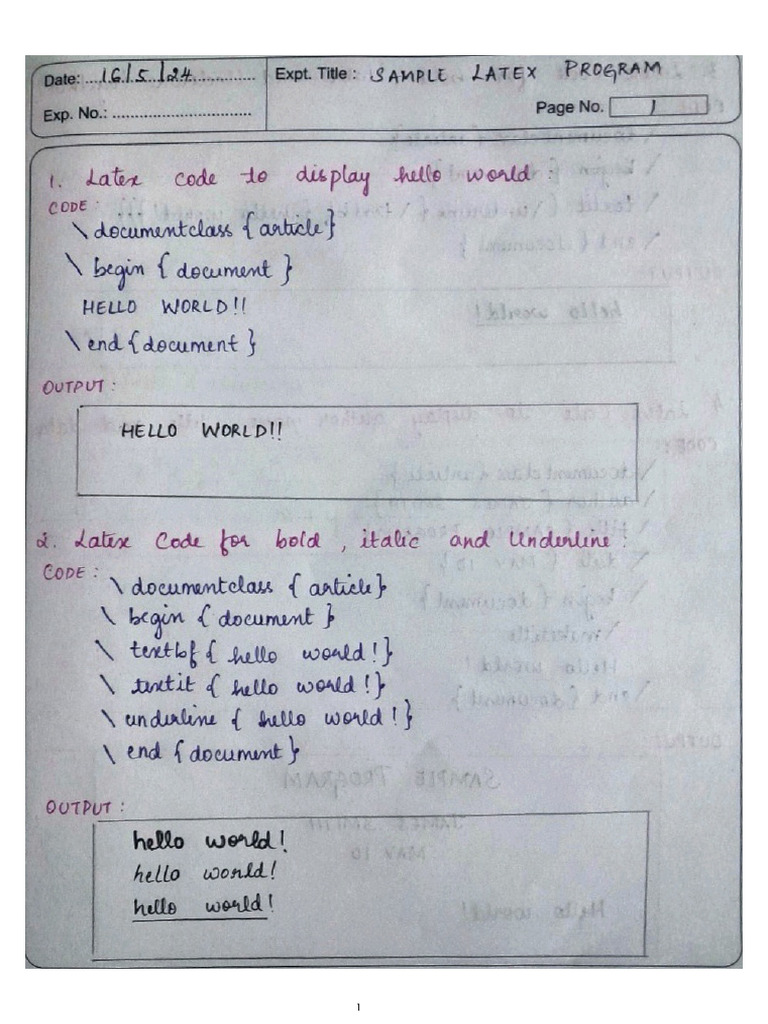 Latex | PDF