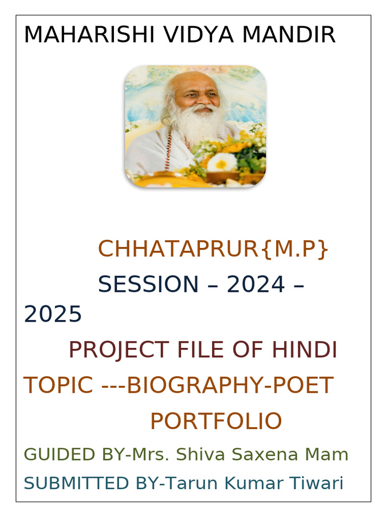 Maharishi Vidya Mandir | PDF