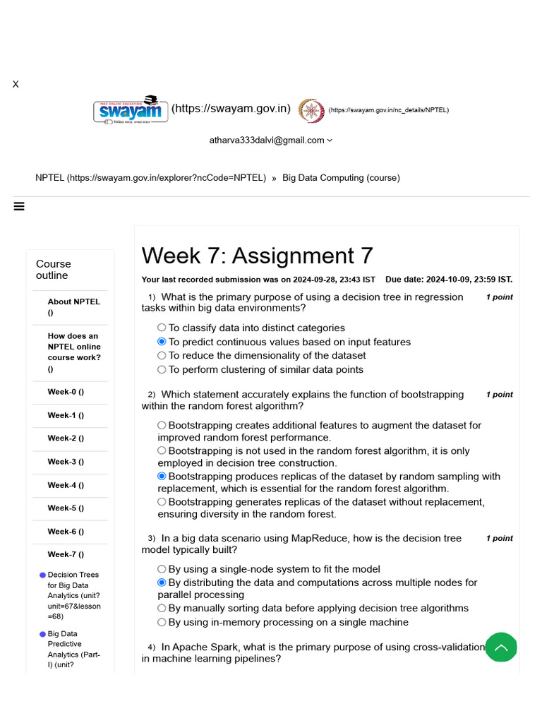 Big Data Computing - Unit 10 - Week-7 | PDF | Applied Mathematics ...