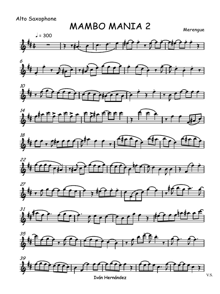 Intro Grupo Mania - Alto y Tenor | PDF | Saxophone | Bois (musique)