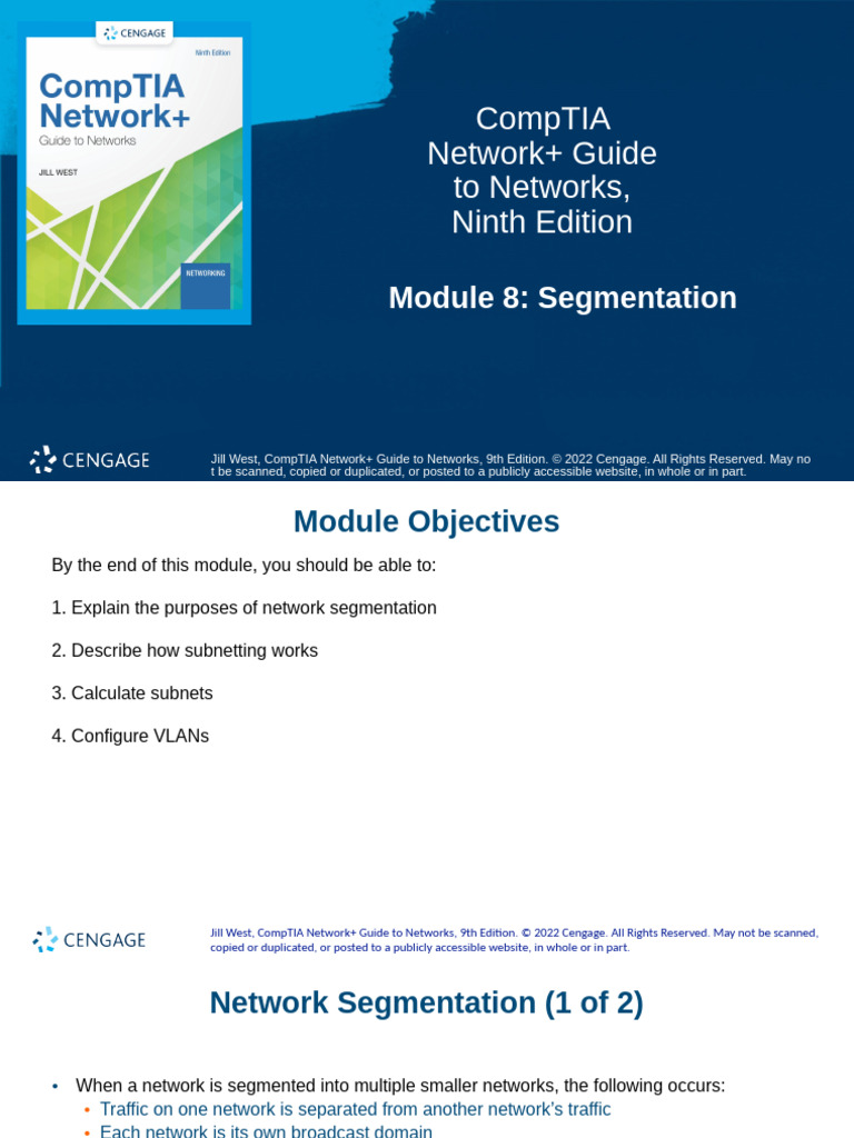 CompTIA Network+ Week 2 - Mod 08 | PDF | Computer Network | Network Switch