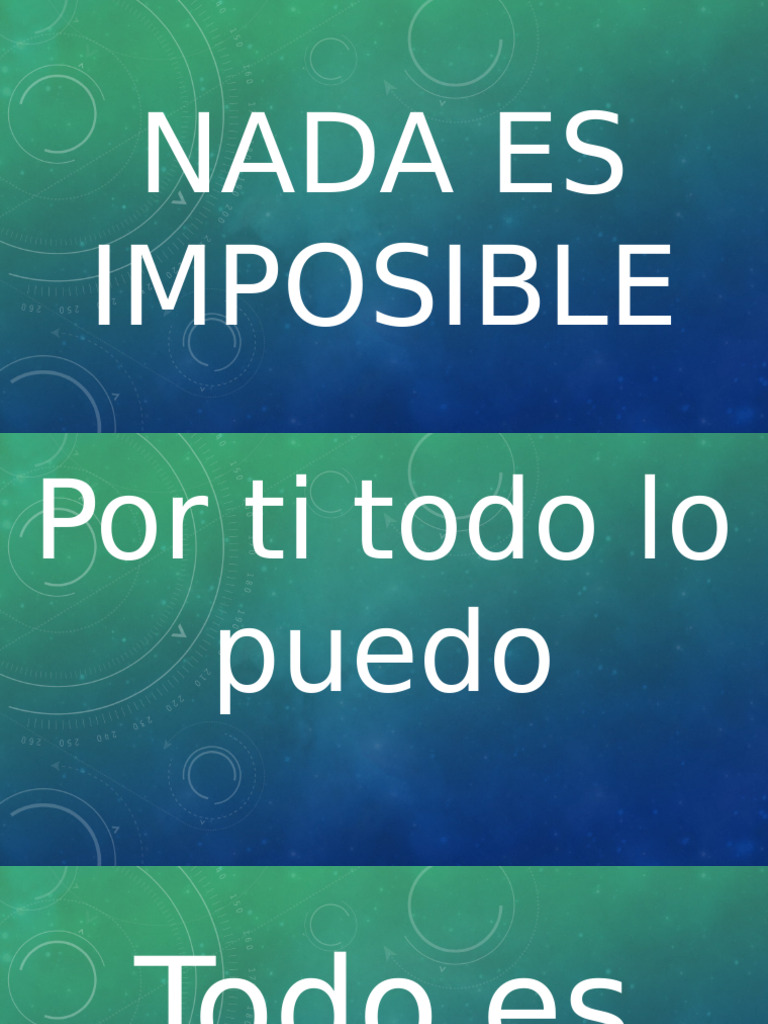 Nada es imposible pdf