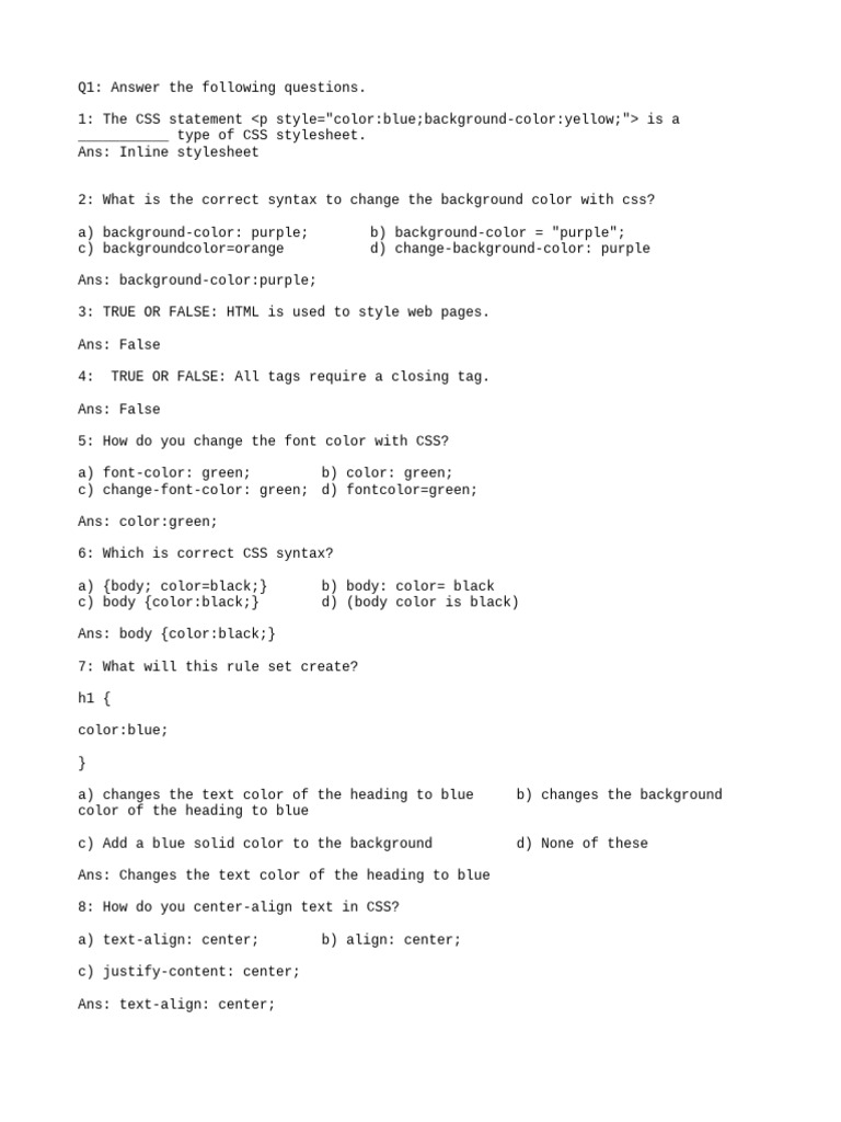 1695981452270.css in html revision worksheet_Answers | PDF