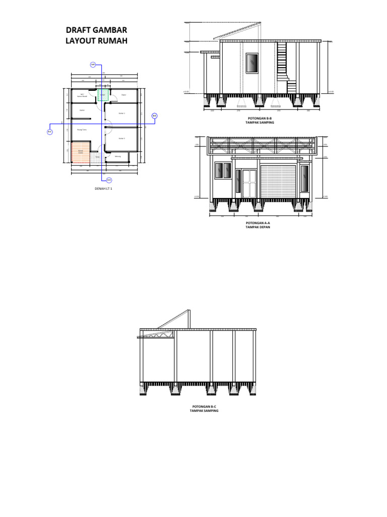 Layout Design for Residential House | PDF