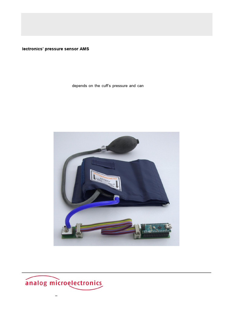 Measuring Blood Pressure with AMS 5915 | PDF | Blood Pressure | Physiology