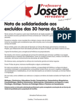 Solidariedade Aos Servidores Excluidos