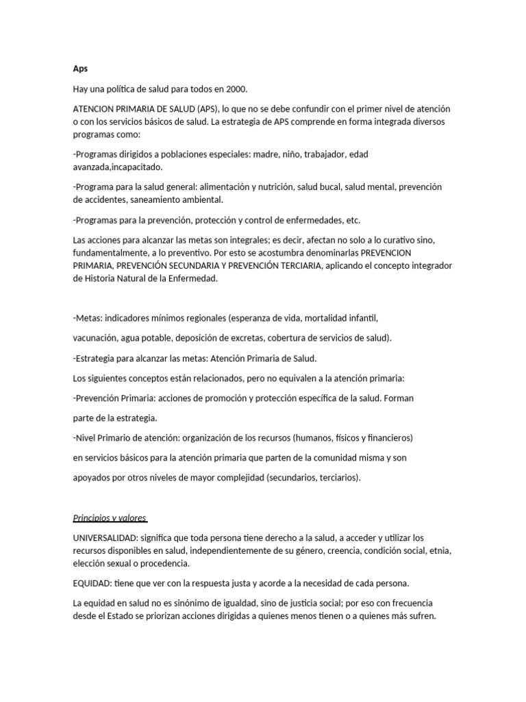 Estrategia de Atención Primaria de Salud | PDF | Hospital | Asistencia ...