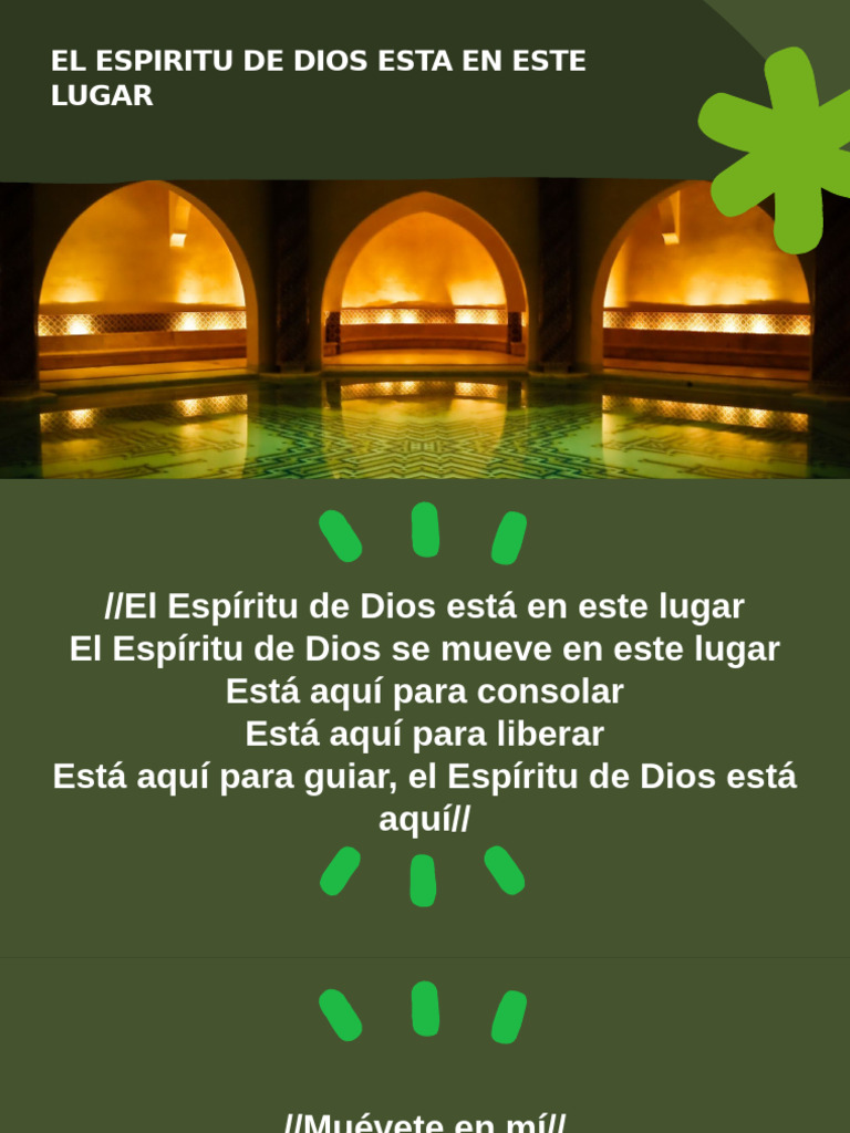 El Espiritu de Dios Esta en Este Lugar | PDF