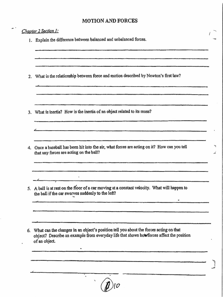 Kami Export - Newton's First Law Worksheets | PDF