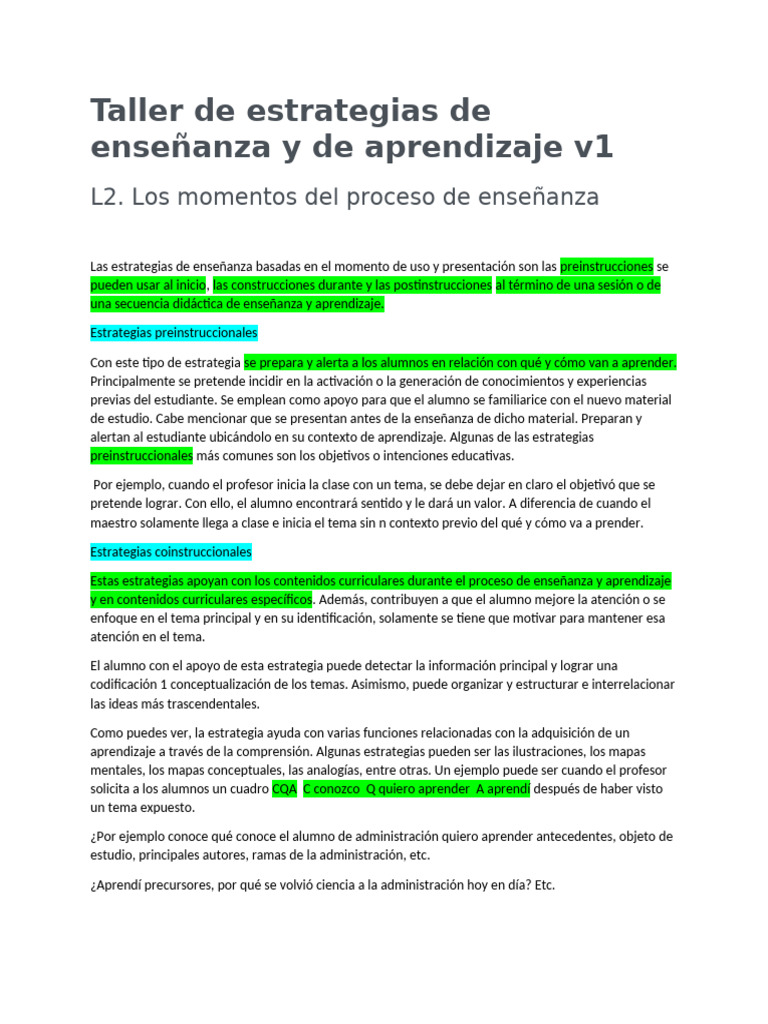 Estrategias de enseñanza efectivas | PDF | Aprendizaje | Enseñando