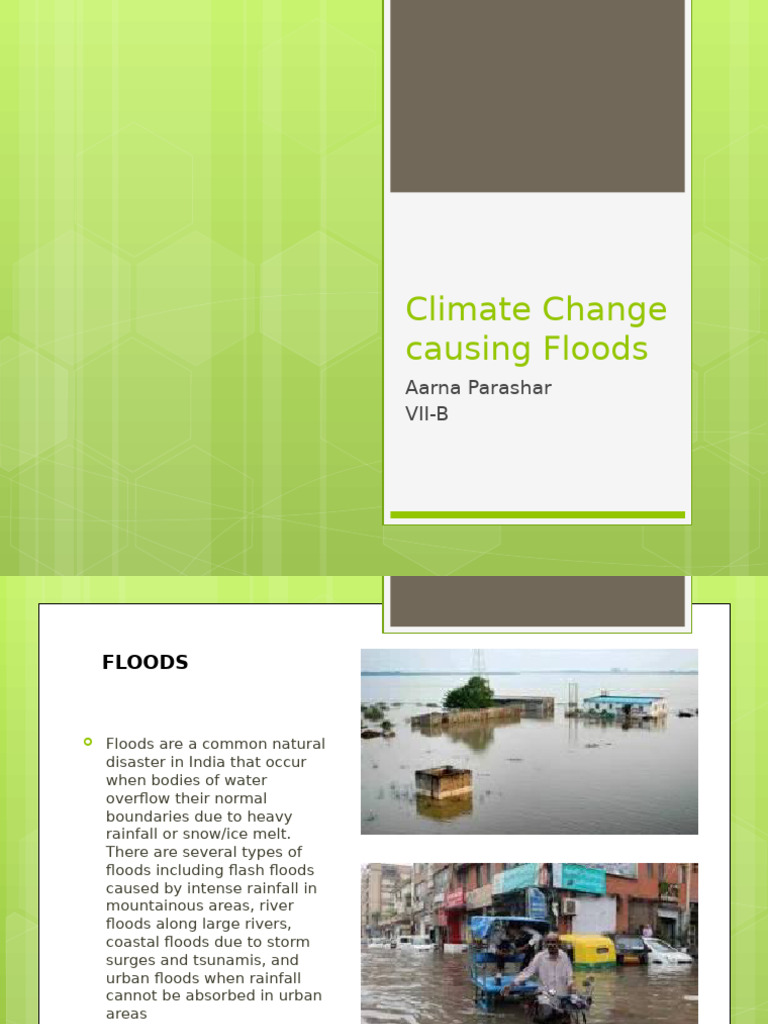 Impact of Climate Change on Floods in India | PDF