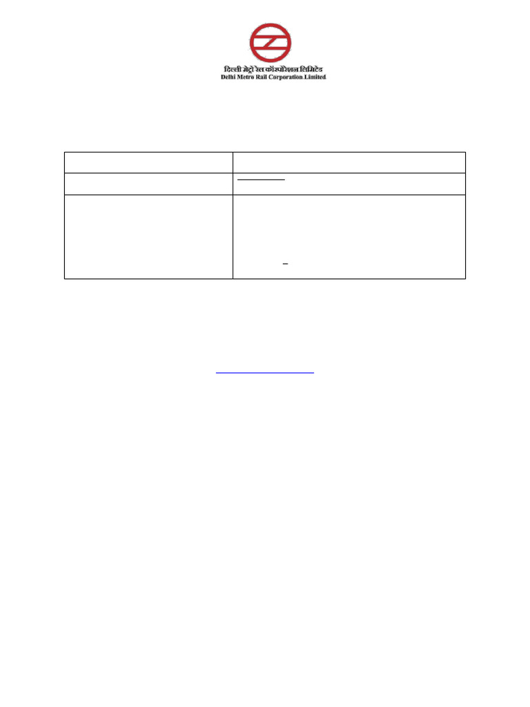 DMRC Vendor Registration 2024 Guidelines | PDF | Specification ...