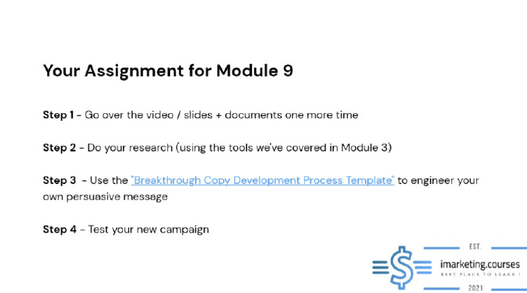 14-Your Assignment For Module 9 | PDF