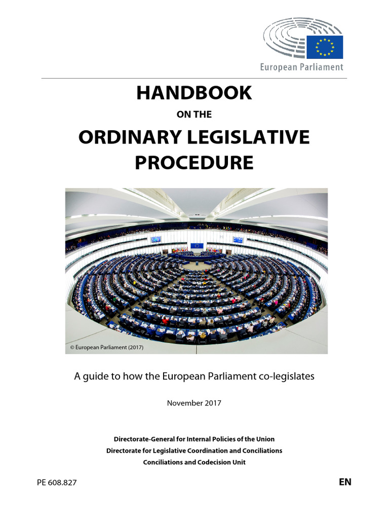 Handbook on Ordinary Legislative Procedure | PDF | European Court Of ...