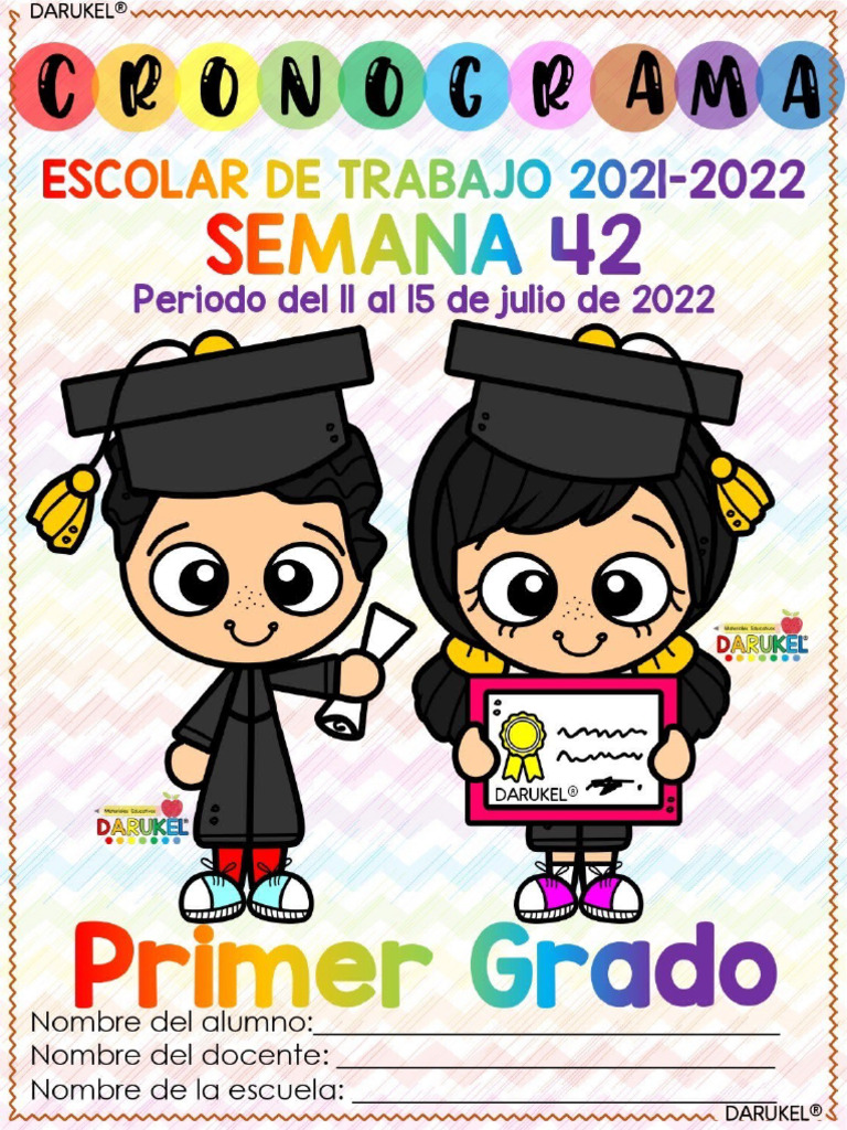 ?1º SEM42 3TO Cronograma de Trabajo DARUKEL | PDF
