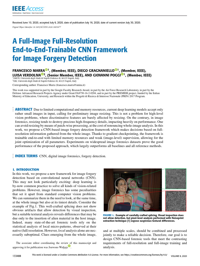 Full-Resolution CNN for Image Forgery Detection | PDF | Applied ...