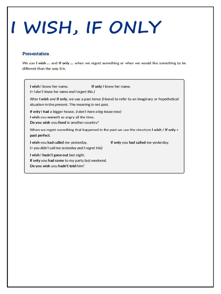 I Wish | PDF