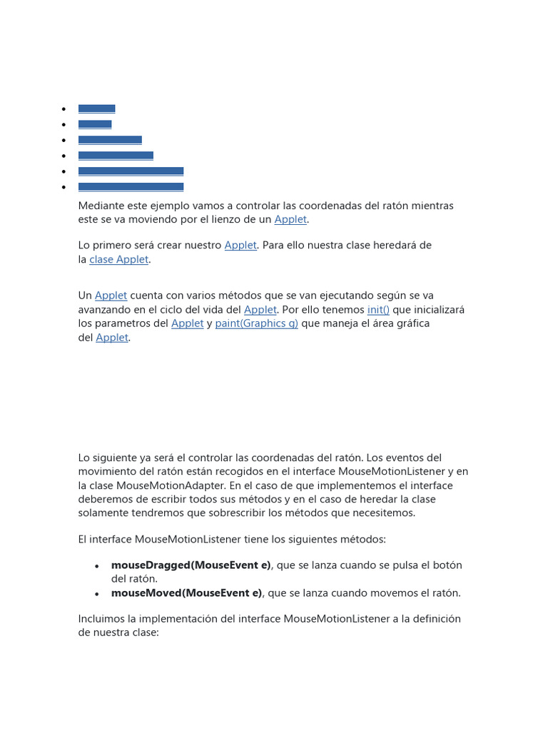 Controlar las coordenadas del rat n en un applet pdf