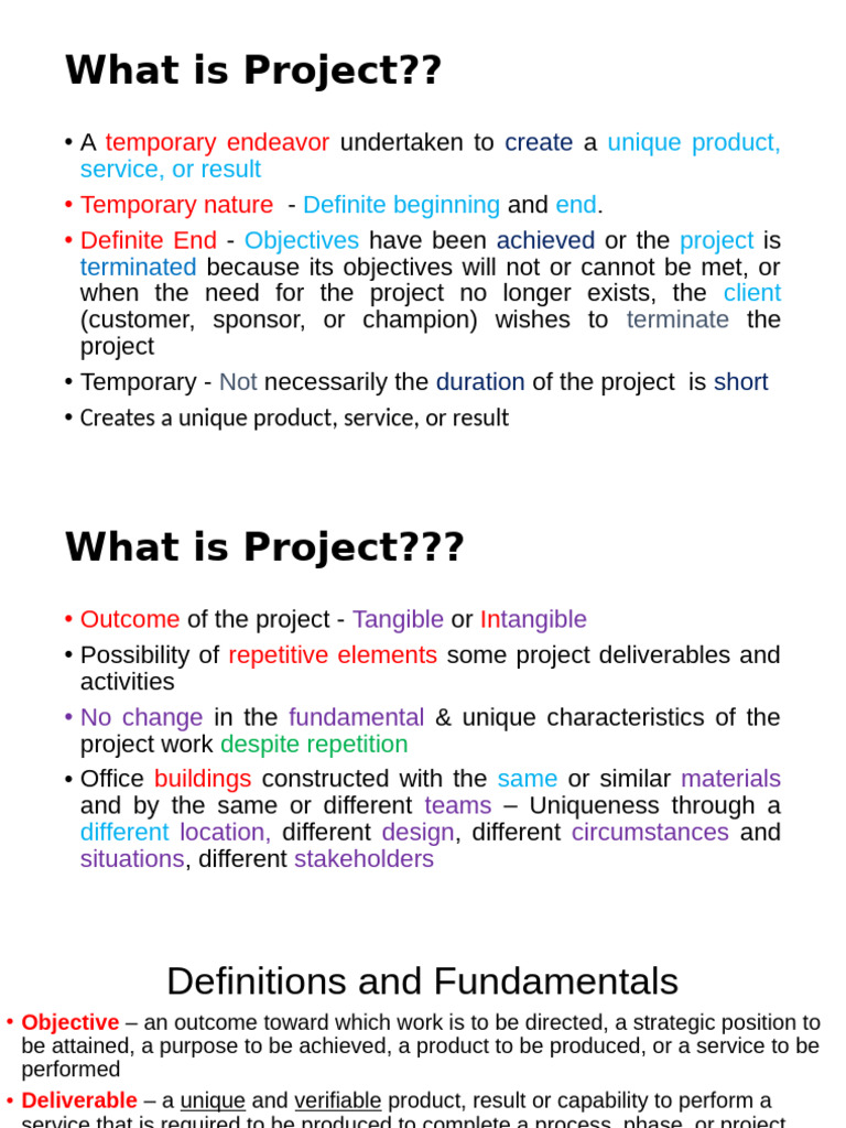 Understanding Project Fundamentals | PDF | Project Management | Net ...
