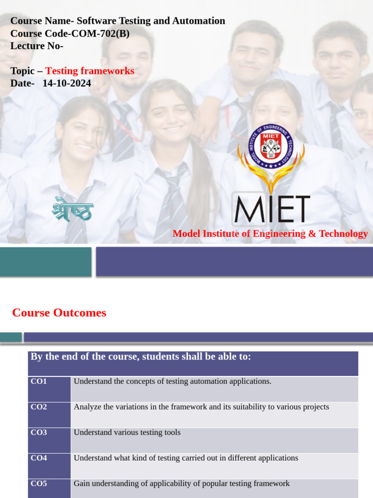 Software Testing Frameworks Overview Pdf Selenium Software Software