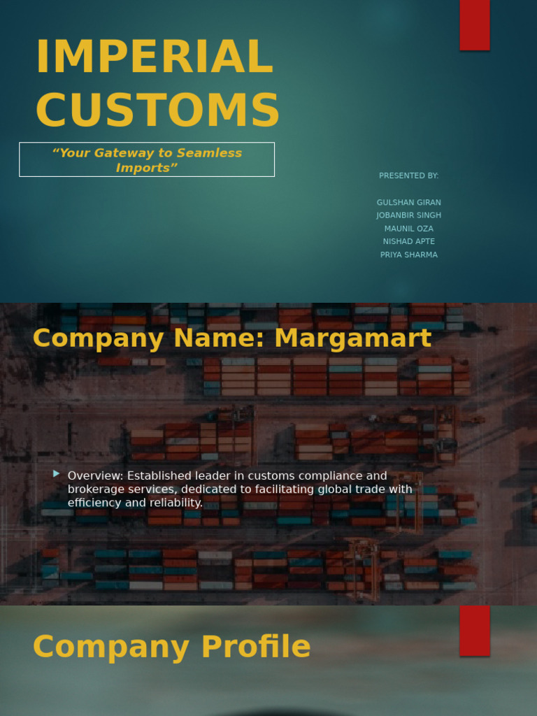 Imperial Customs Brokerage Services | PDF | Customs | Regulatory Compliance