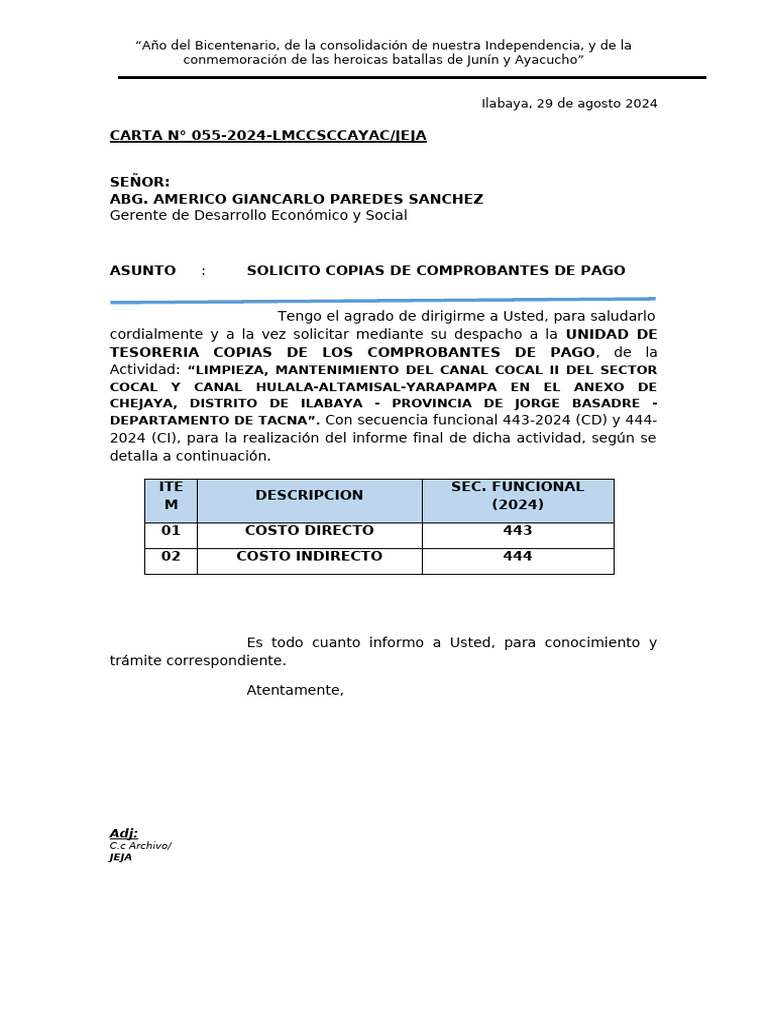 Solicitud de Comprobantes de Pago 2024 | PDF