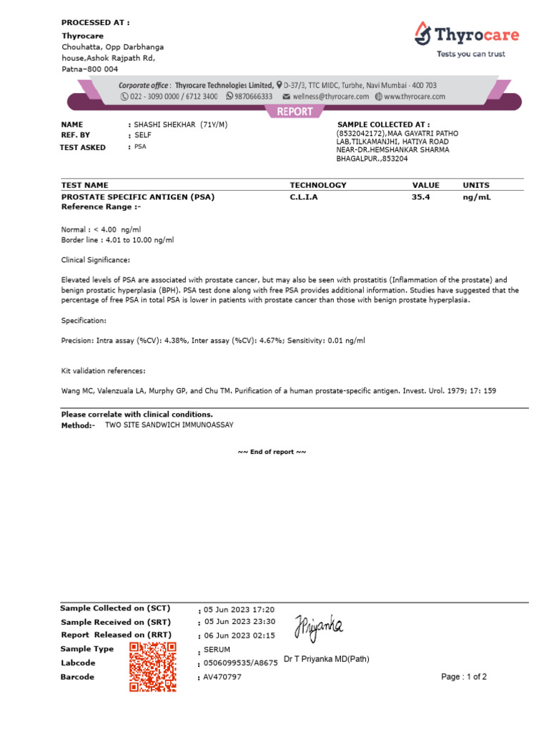 A8675c56614291827335 RLS | PDF | Prostate Specific Antigen | Clinical ...