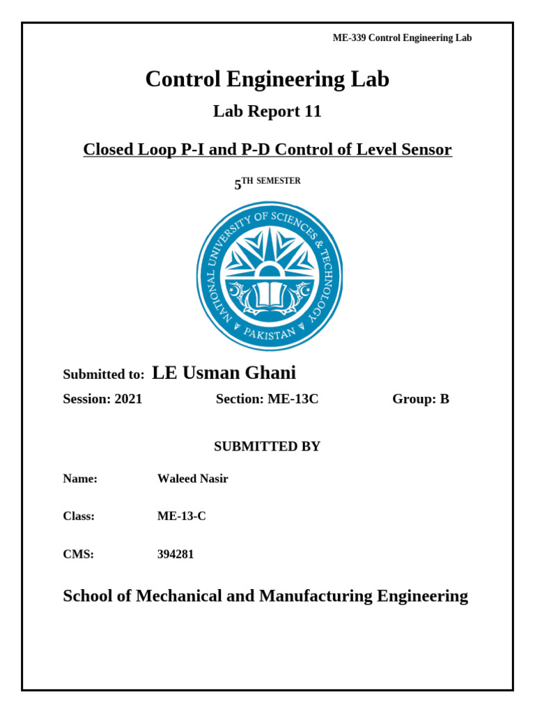 P-I and P-D Control in Level Systems | PDF | Electromagnetism | Electronics