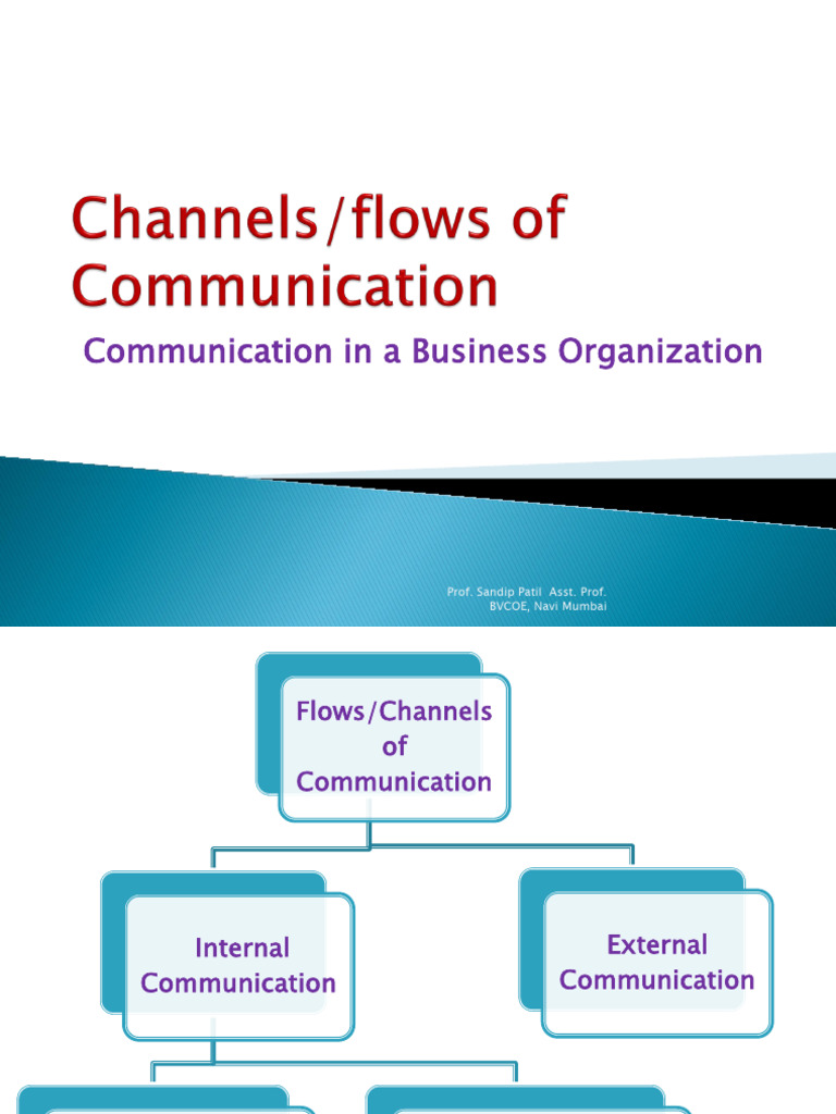 Channels of Communication | PDF | Communication | Information