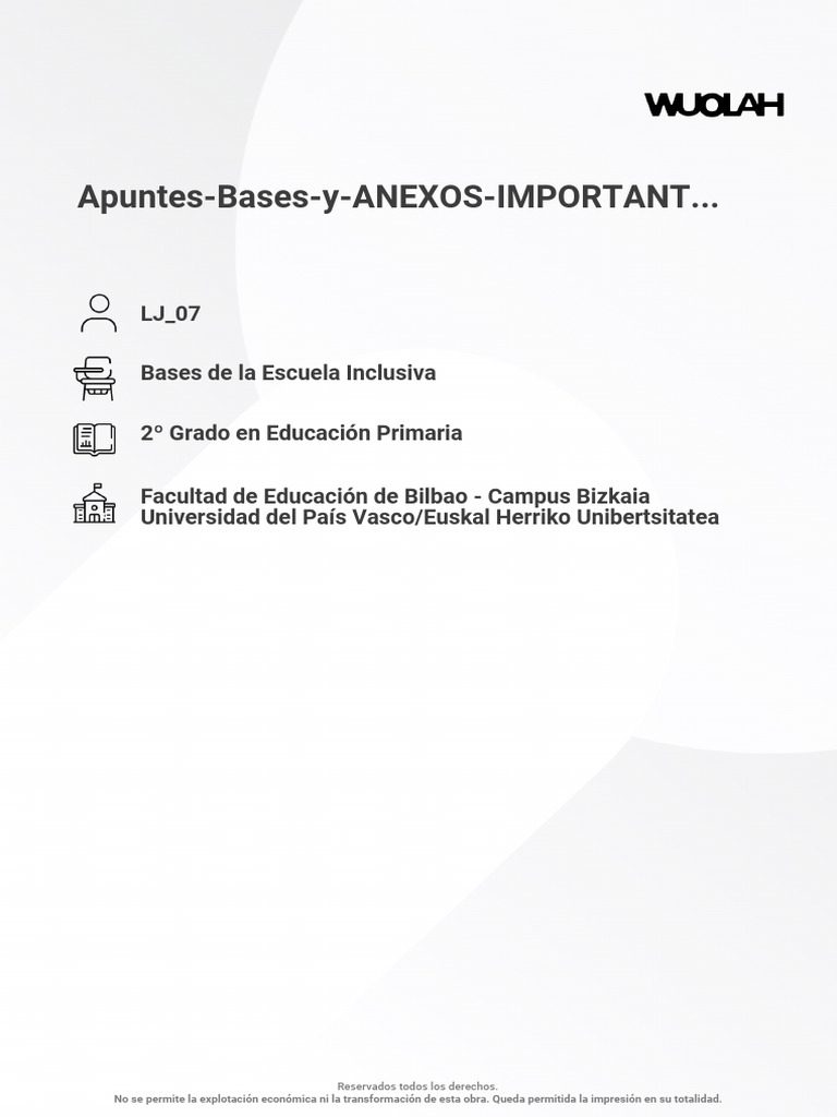 Evolución de la Escuela Inclusiva | PDF | Inclusión (Educación) | Plan ...