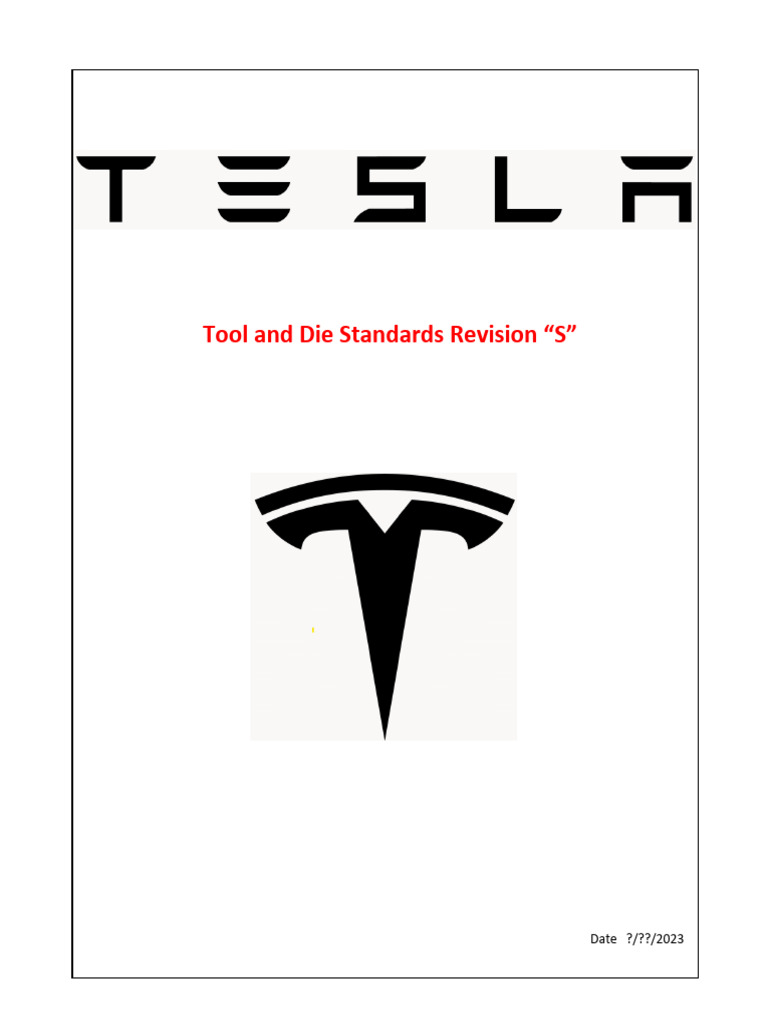 Tesla Die Standards Revision S | PDF | Simulation | Computer Aided Design