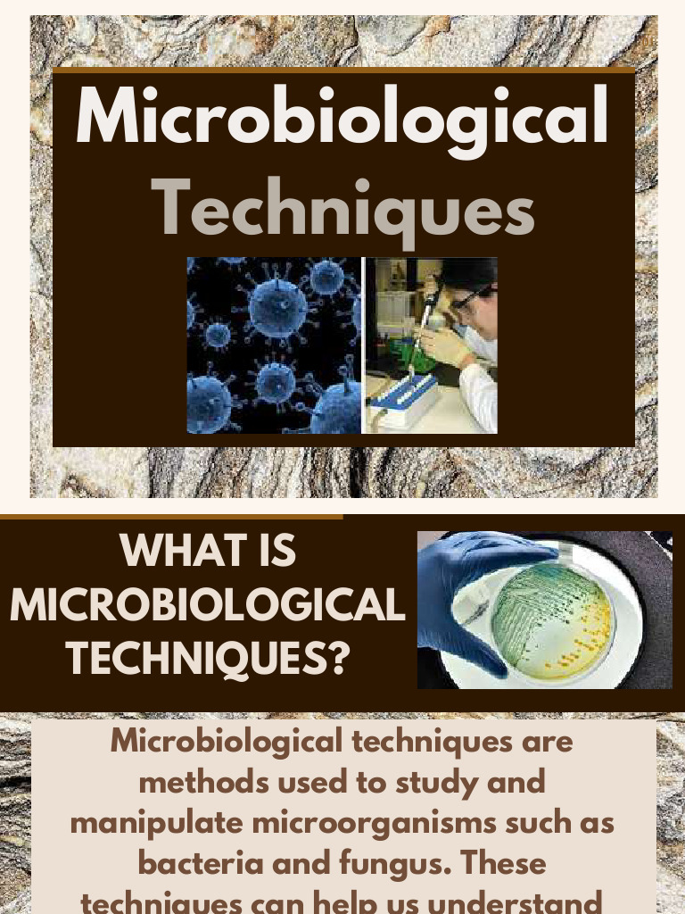 GROUP 1 MICROBIOLOGICAL CHEMICAL TECHNIQUES - Compressed | PDF ...