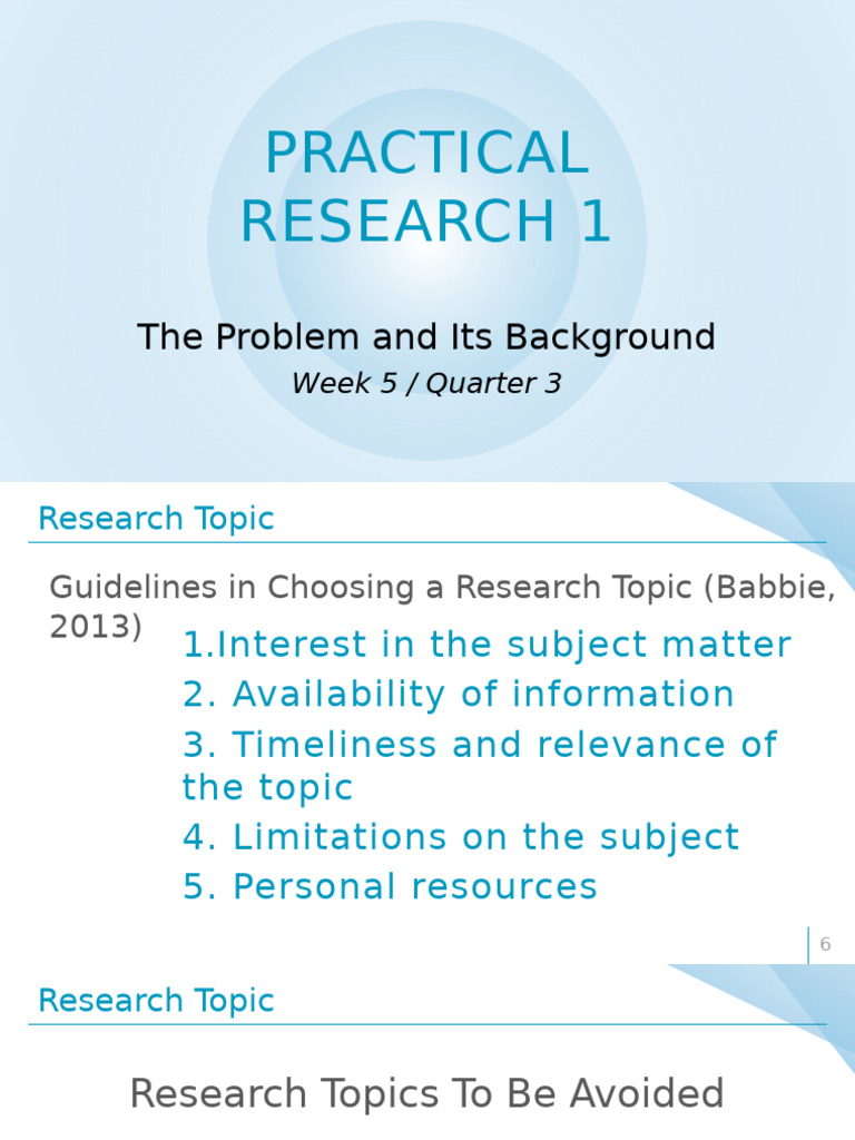 Research Topic Selection Guidelines | PDF | Hypothesis | Null Hypothesis