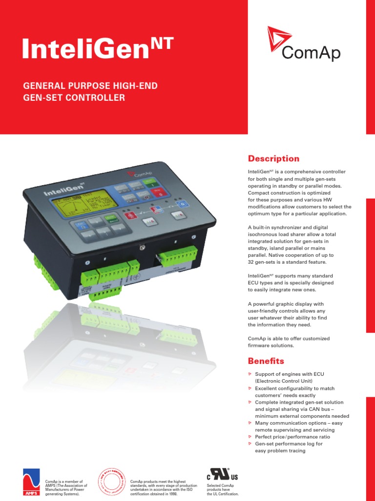 InteliGenNT High-End Gen-Set Controller | PDF | Computers