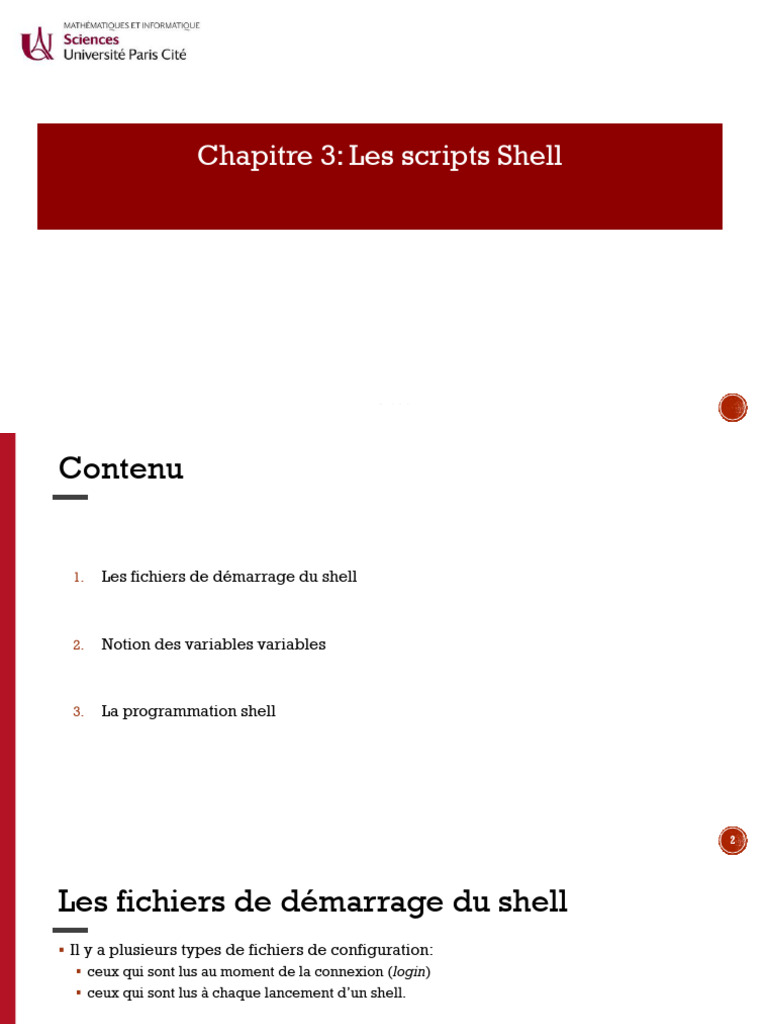 Introduction aux scripts Shell | PDF | Programmation informatique ...