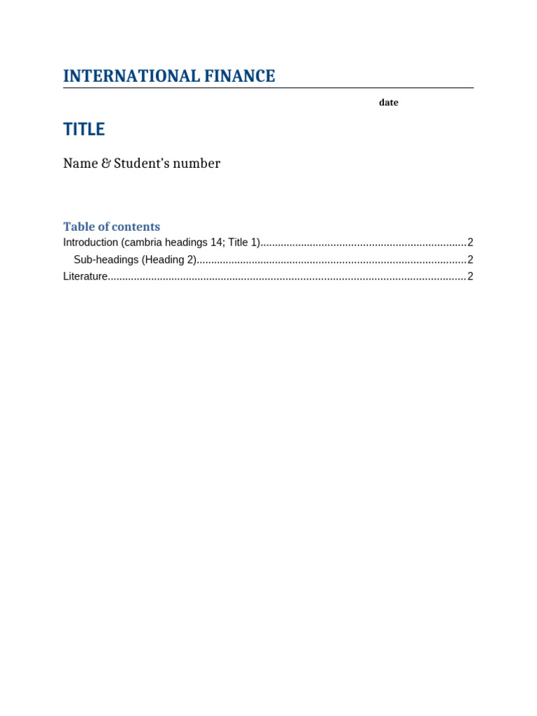 International Finance Guide | PDF